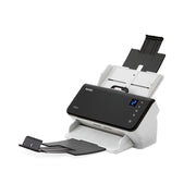 Kodak E1030 Document Scanner Trays Open - Left View