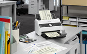 Epson DS-730N scanner on office desk
