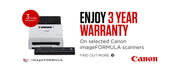 Canon 3 Year Warranty On Selected Scanners