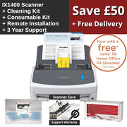 Ricoh ScanSnap IX1400 Scanner Bundle With Free Paper Shredder Offer