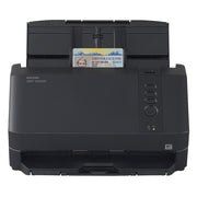 Ricoh SP-2230N Scanner - Front View, Plastic Card, Power On