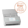 White ScanSnap IX2500 Scanner with a free Leitz IQ Home Office P4 Shredder offer