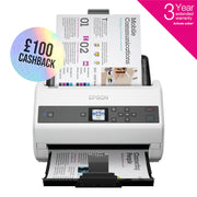 Epson DS-870 Scanner With 3 Year Warranty Offer and Cashback Offer