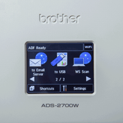 Brother ADS-2700W control panel 2